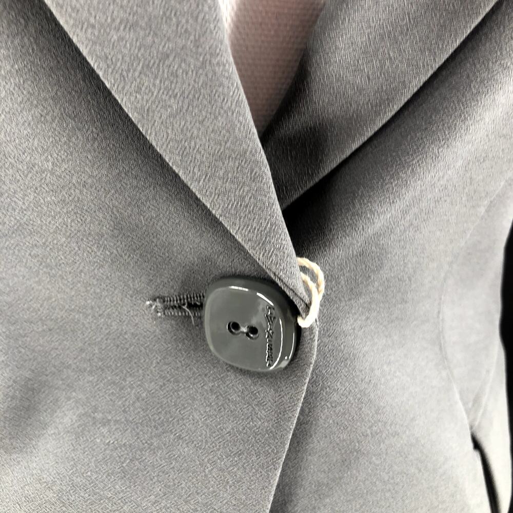 Twin Set Italy Suit Jacket Blazer Grey Jersey Women's Sz S NEW $680 - Picture 5 of 9